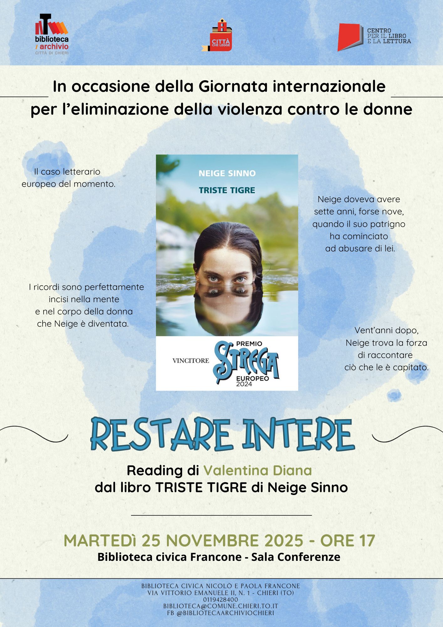 Restare intere. Reading di Valentina Diana 
