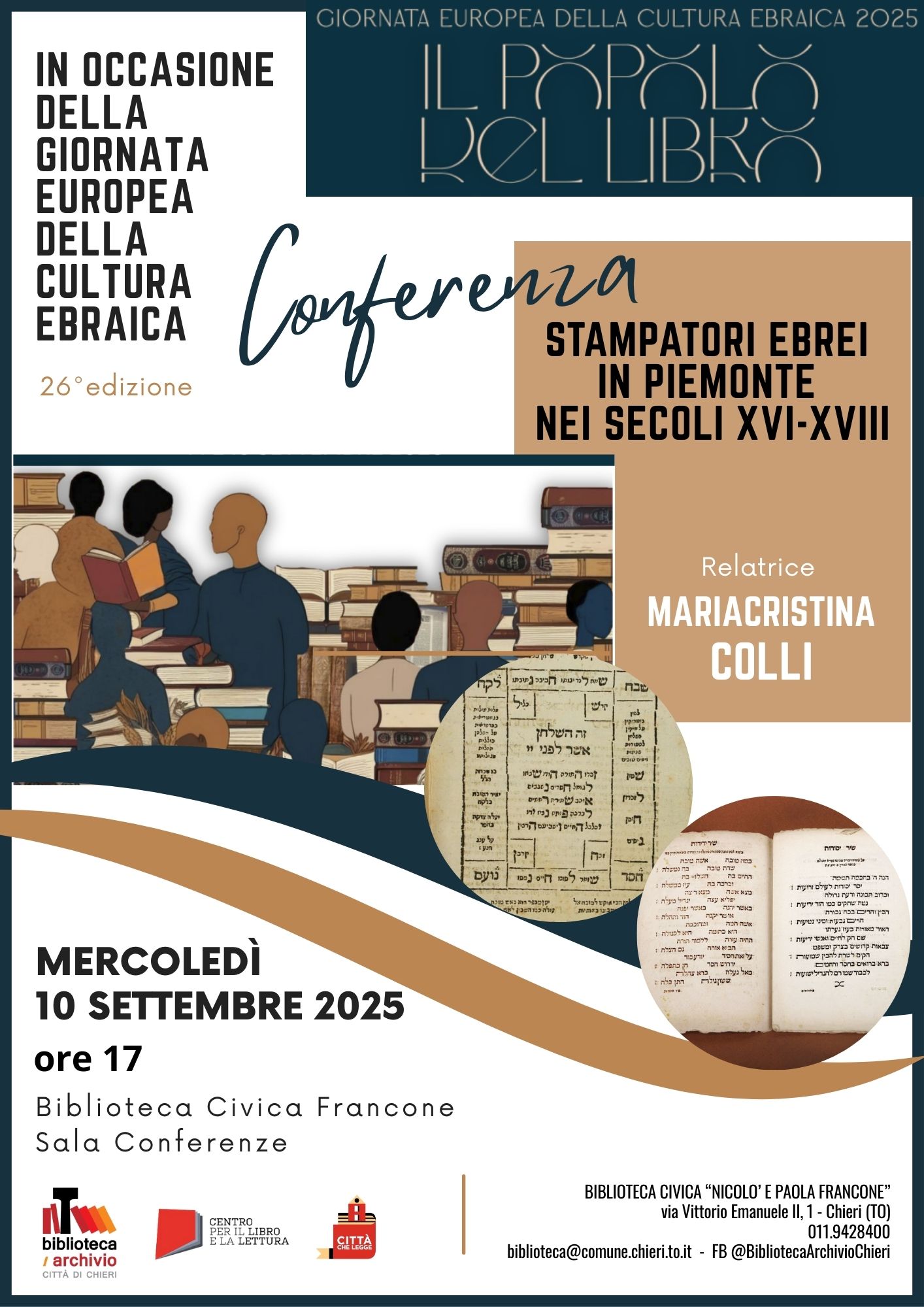 Giornata della Cultura Ebraica - Conferenza Stampatori Ebrei in Piemonte