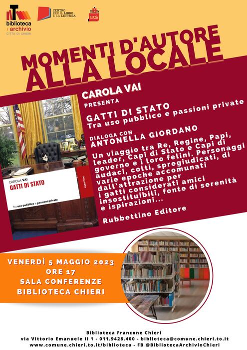 Momenti d'autore alla Locale: Gatti di Stato